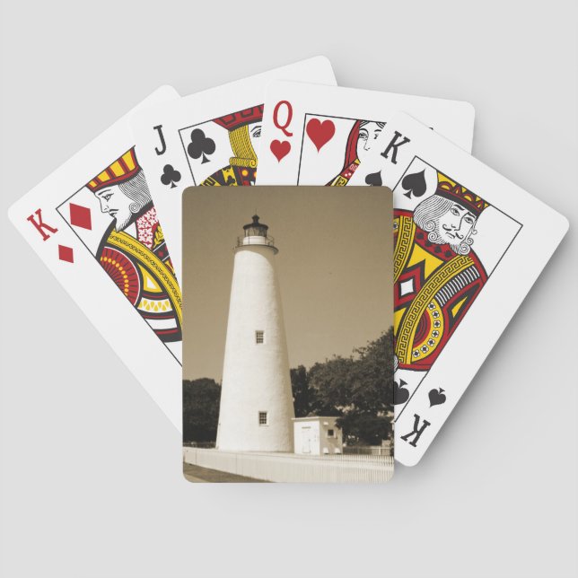 Ocracoke Lighthouse Spielkarten (Rückseite)