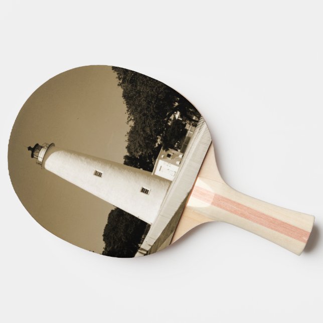 Ocracoke Lighthouse Tischtennis Schläger (Seitenansicht)