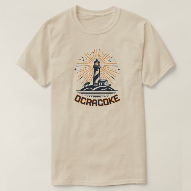 Ocracoke North Carolina Lighthouse Sunrise T-Shirt (Design vorne)