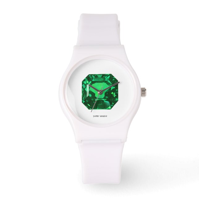 Octagon Emerald Armbanduhr (Vorderseite)
