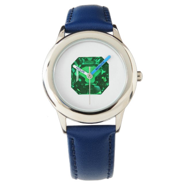 Octagon Emerald Armbanduhr (Vorderseite)