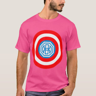Octagon Mixed Martial Arts American Shield T-Shirt