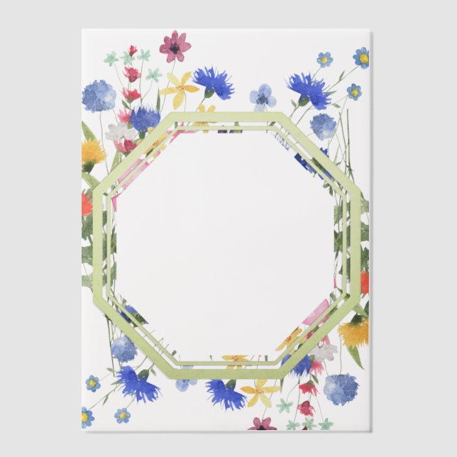 Octagon Wildblume Cover Sheet (Vorderseite)