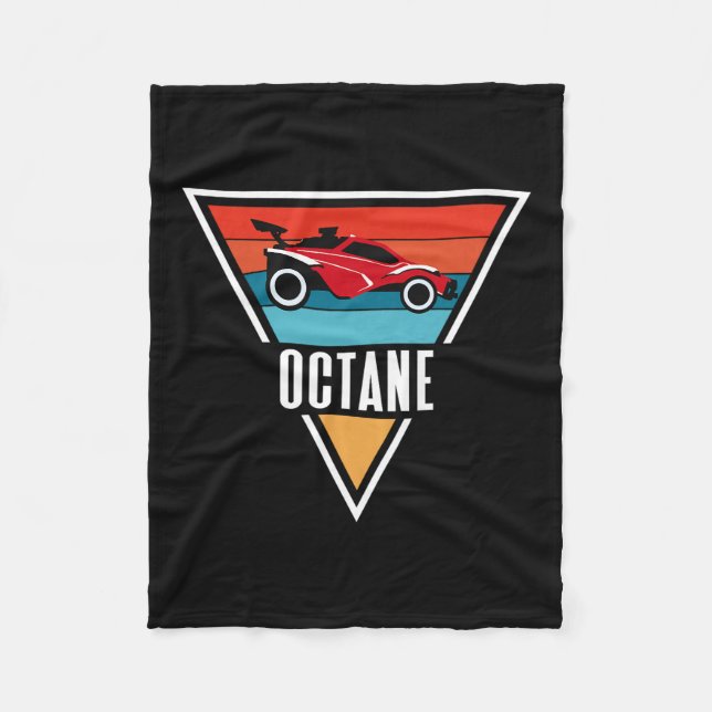 Octane Rocket Soccer Retro Sunset Distressed Graph Fleecedecke (Vorderseite)