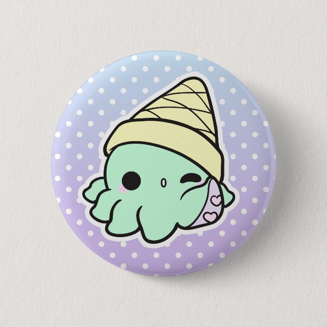 Octi-Creme Button (Vorderseite)