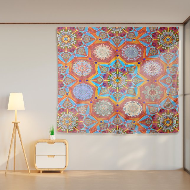 Octo heller arabeser arabesk Roter Stil Wandteppich (Von Creator hochgeladen)