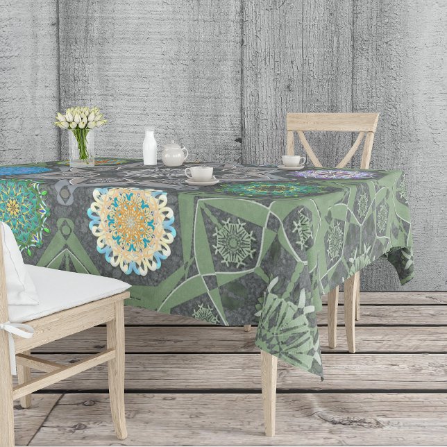 Octo heller arabesque Maurische Steine grün Tischdecke (Von Creator hochgeladen)