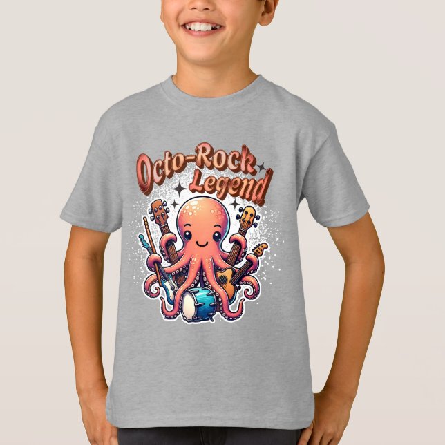 Octo-Rock Legend Octopus Rock T-Shirt (Vorderseite)