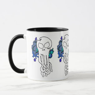 Octo Skull blau Tasse