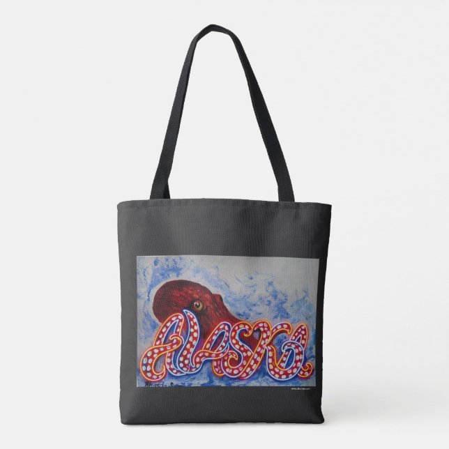 OctoAlaska & Borealis Run Tote Bag (Rückseite)