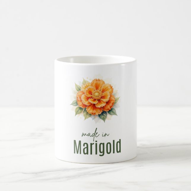 October Marigold  Flower Mug | Coffee Cup Kaffeetasse (Mittel)