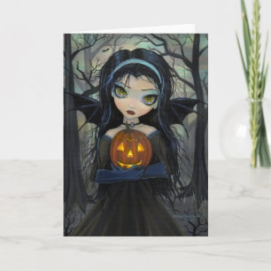 October Woods Vampir Big-Eye Halloween-Karte Karte