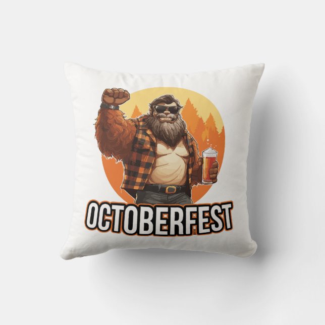 Octoberfest Bigfoot Kissen (Rückseite)