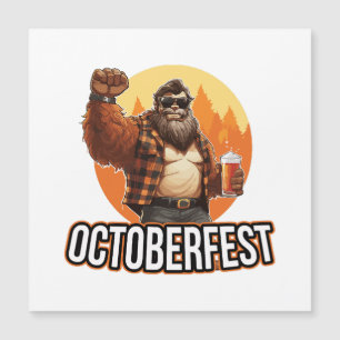 Octoberfest Bigfoot Magnetkarte