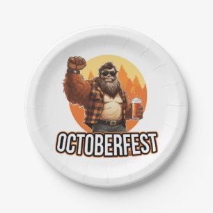 Octoberfest Bigfoot Pappteller