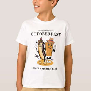 Octoberfest Brats Bierfall Party Retro Kid's T-Shirt