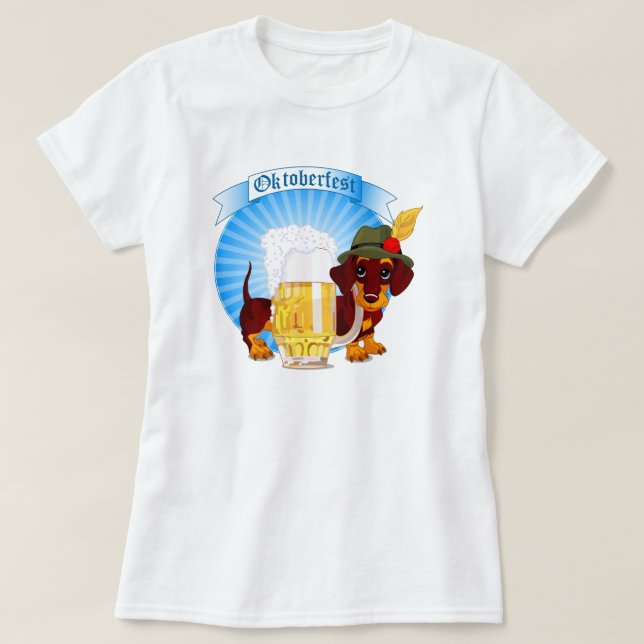 Octoberfest Dackel T - Shirts (Design vorne)
