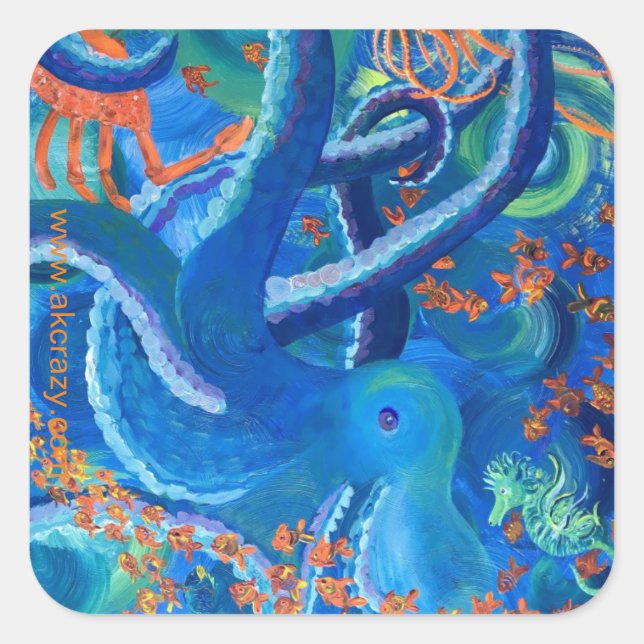 Octopacifica Sticker (Vorderseite)