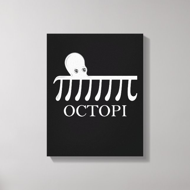 Octopi - Funny Pi Octopus Math Leinwanddruck (Vorderseite)