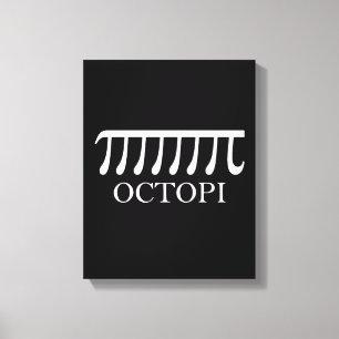 Octopi - Funny Pi Octopus Math Leinwanddruck