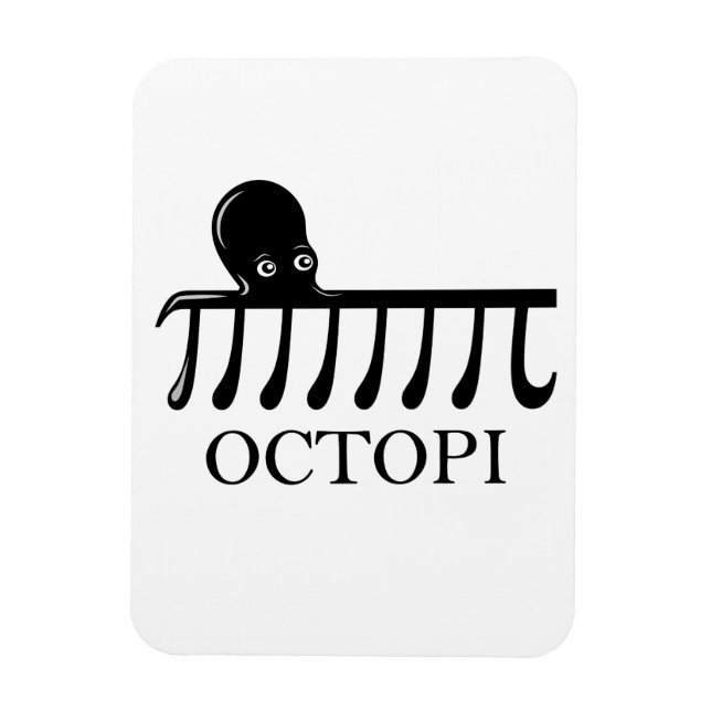 Octopi - Funny Pi Octopus Math Magnet (Vertikal)