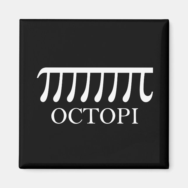 Octopi - Funny Pi Octopus Math Magnet (Vorne)