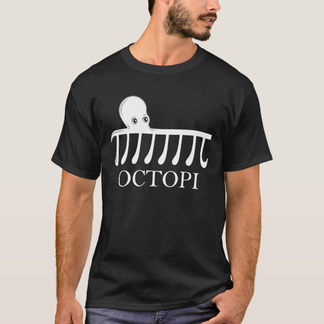 Octopi - Funny Pi Octopus Math T-Shirt (Vorderseite)