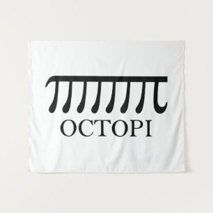 Octopi - Funny Pi Octopus Math Wandteppich