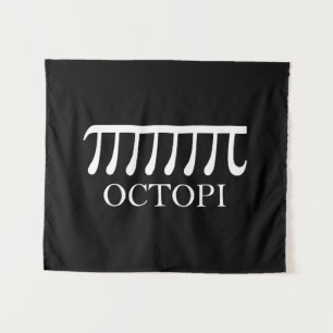 Octopi - Funny Pi Octopus Math Wandteppich