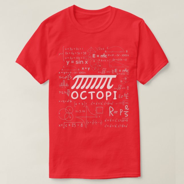 Octopi Pi Day Math Joke T-Shirt (Design vorne)