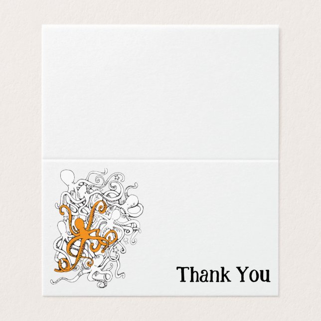 Octopi Pop Orange (Außenseite Aufgefaltet)