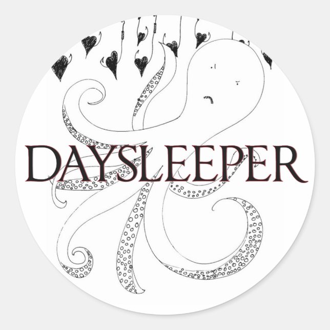 Octopii (Rundaufkleber) Runder Aufkleber (Vorderseite)