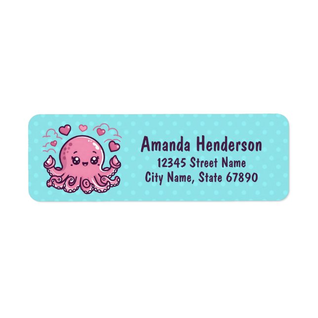 Octopus Address Labels (Vorne)