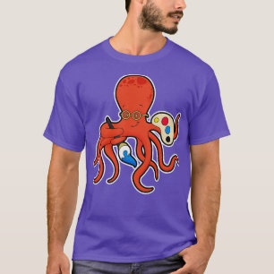 Octopus als Maler mit Pinsel 1 T-Shirt