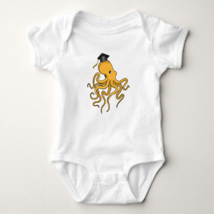 Octopus als Student mit Diplom Baby Strampler