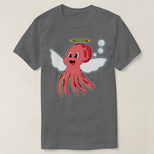 Octopus Angel Flügel T-Shirt (Design vorne)