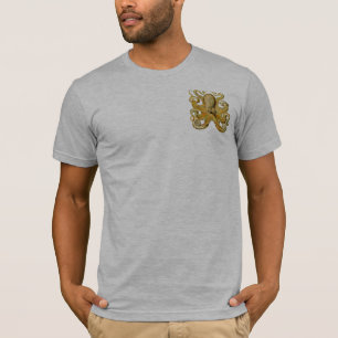 Octopus antike Illustration Seeungeheuer T-Shirt