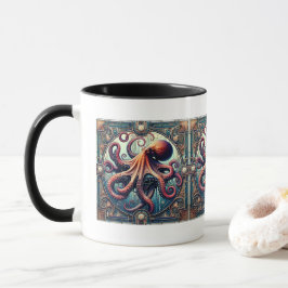 Octopus Art Deco Tasse
