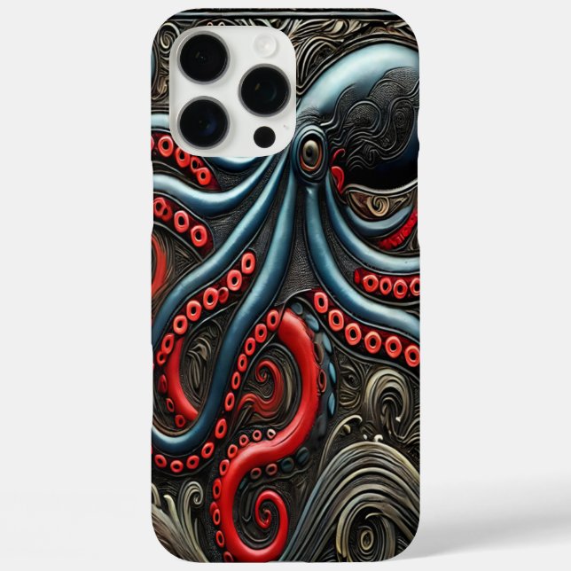 Octopus Art: Eine lebendige Kreation Case-Mate iPhone Hülle (Rückseite)
