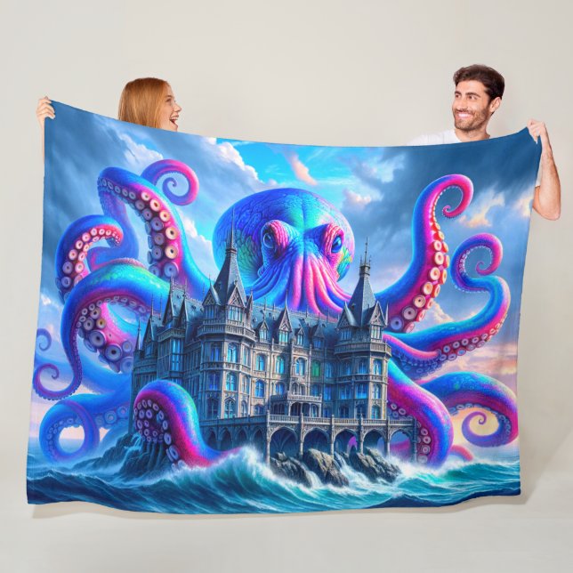 Octopus Art Fleecedecke (Beispiel)