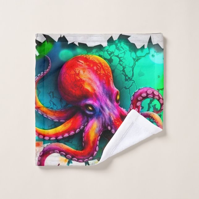 Octopus Art Waschlappen (Waschlappen)