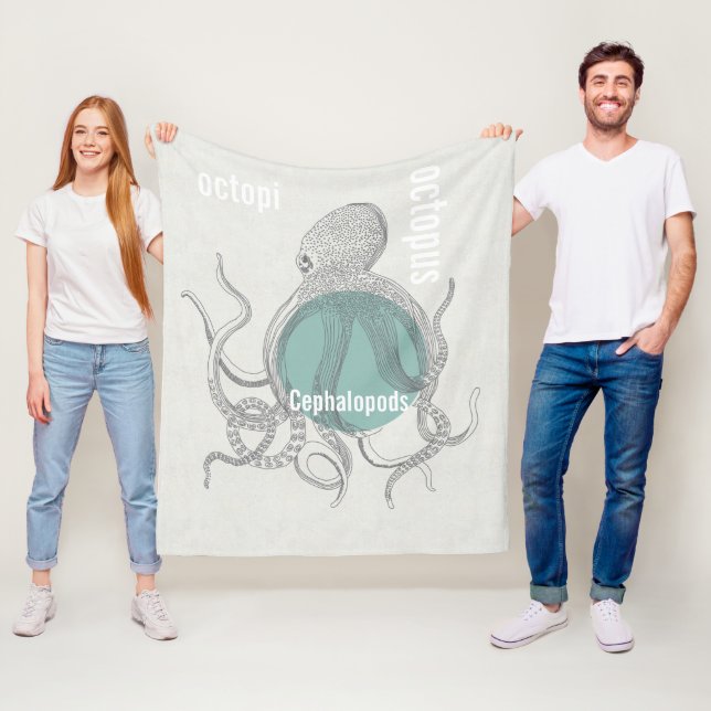 Octopus Baby Boy Under Sea Fleecedecke (Beispiel)