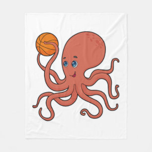 Octopus Basketball-Spieler Basketball Fleecedecke