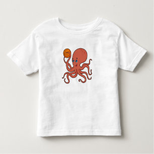Octopus Basketball-Spieler Basketball Kleinkind T-shirt