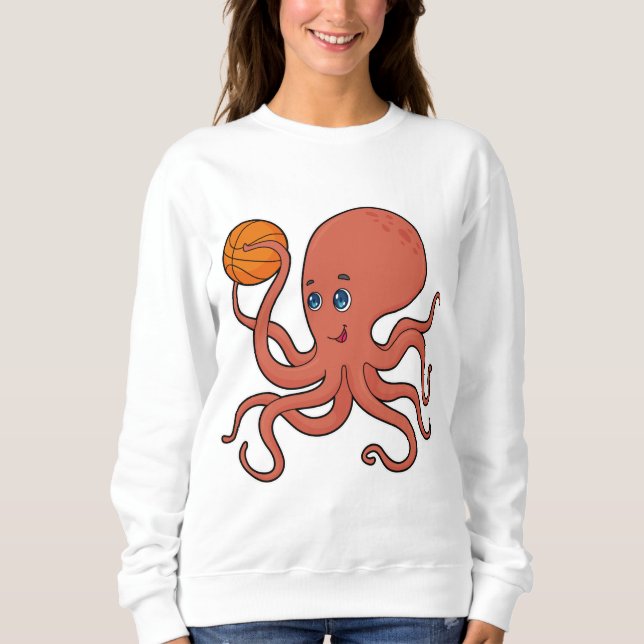 Octopus Basketball-Spieler Basketball Sweatshirt (Vorderseite)