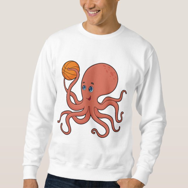Octopus Basketball-Spieler Basketball Sweatshirt (Vorderseite)