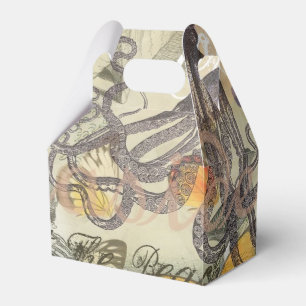 Octopus Beach Antique Coastal Steampunk Geschenkschachtel