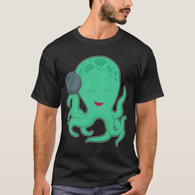 Octopus Bowling Bowling T-Shirt (Vorderseite)
