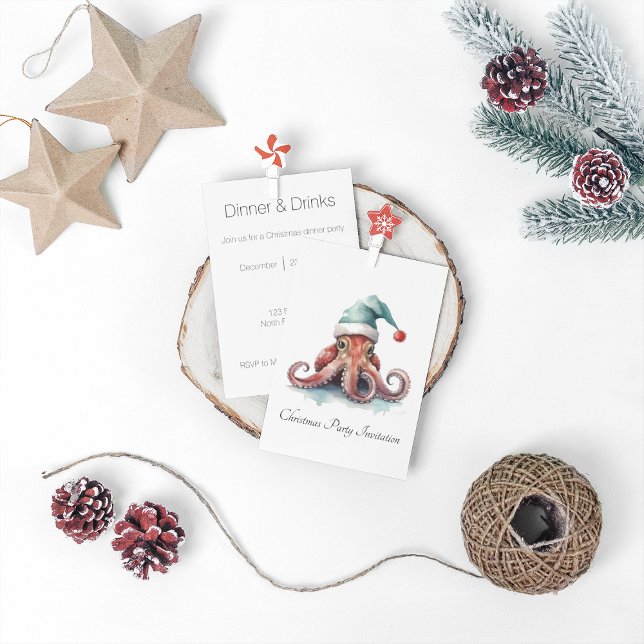 Octopus Christmas Joy, Brauch Einladung (Von Creator hochgeladen)