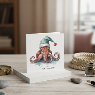 Octopus Christmas Joy, Brauch Feiertagskarte